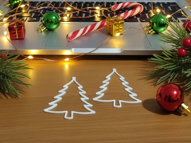 Christmas Tree Outline Earrings
