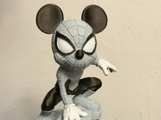 Mickey Mouse in Spiderman costume