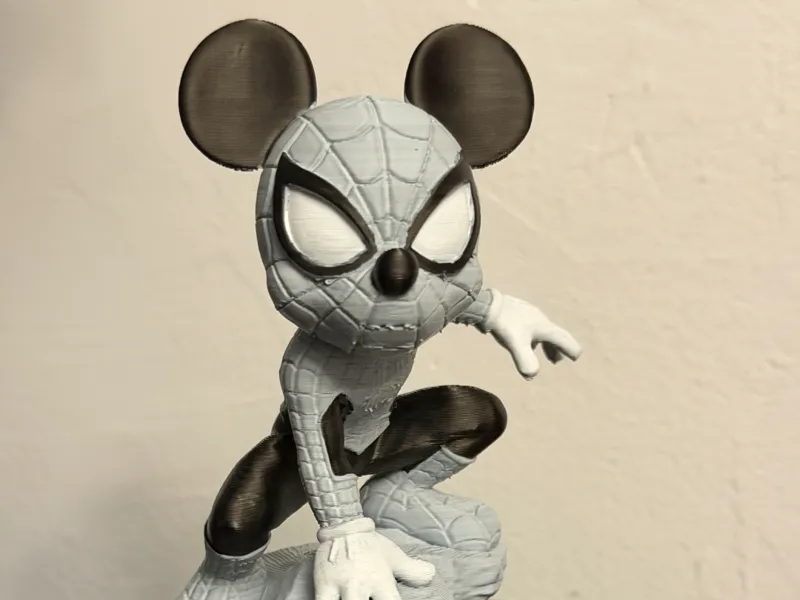 Mickey Mouse in Spiderman costume