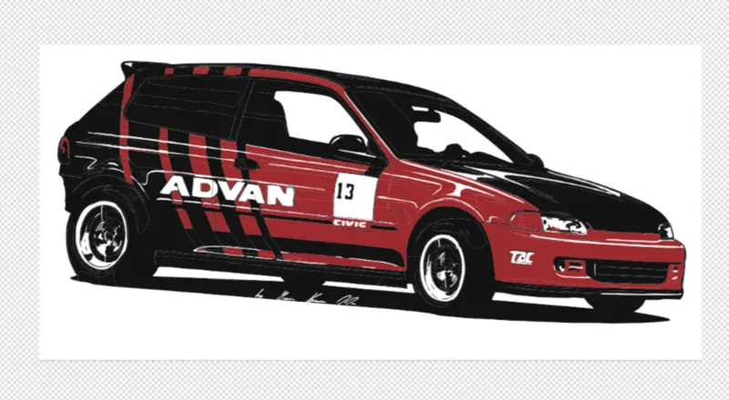 Civic EG Keychain