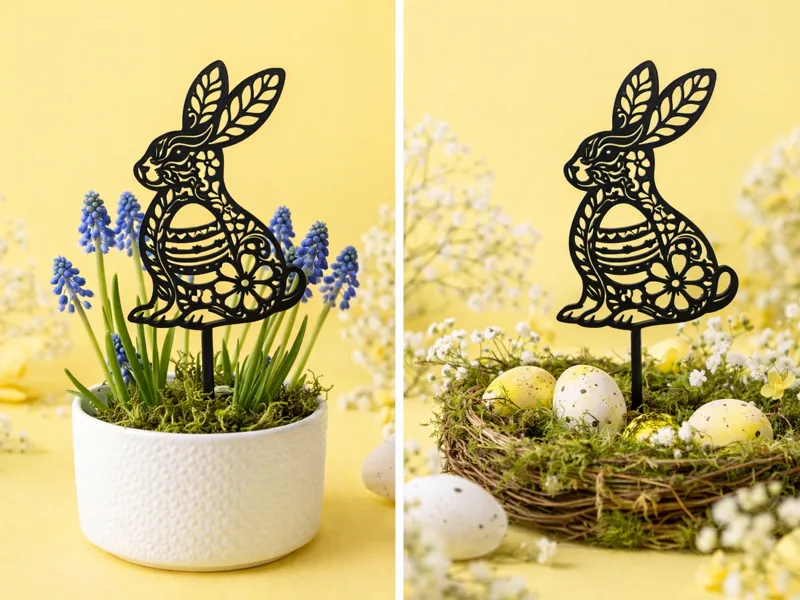 easter bunny on a stick
