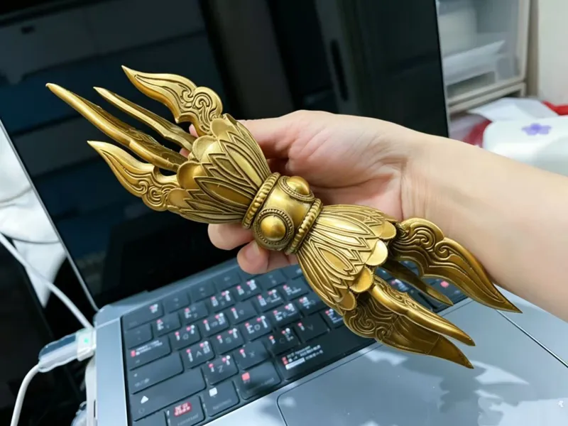 对称三股金刚杵Symmetrical three-pronged vajra