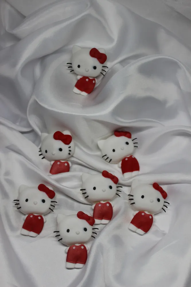 Hello Kitty Flexi and Rigid Keychain (Multicolor) - Free 3D Print Model ...