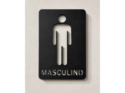 Men's Restroom Identification Sign - v2