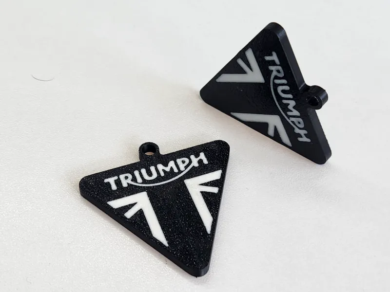 Triumph motorcycle keychain