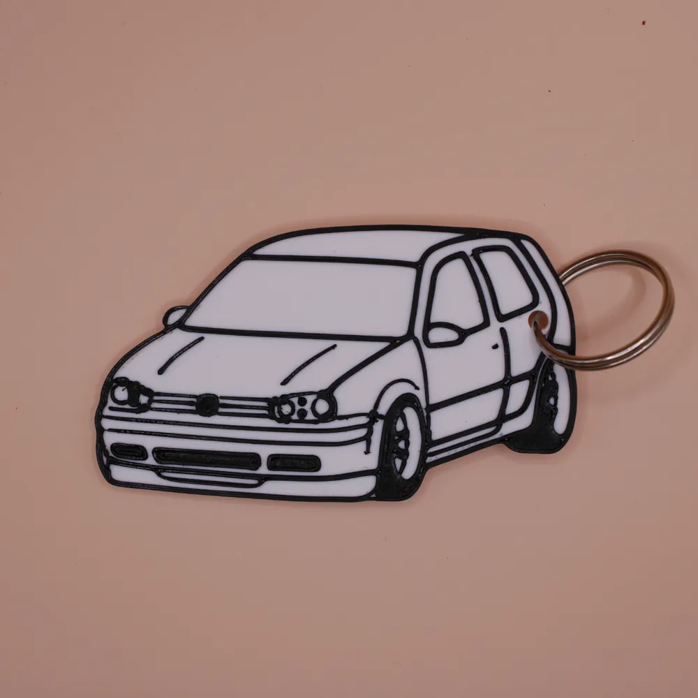 Golf R Keychain Ess Tuning Car keychain VW golf 4 tuning by Vize3Dtisku - MakerWorld