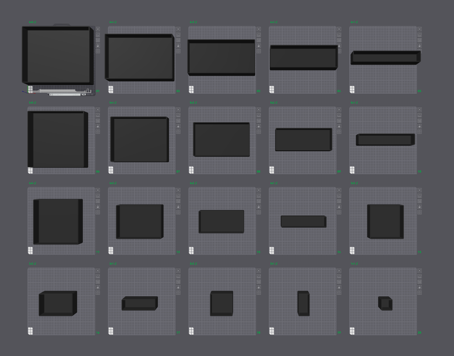 Miniatura 3 do modelo 3D Gridfinity Bins