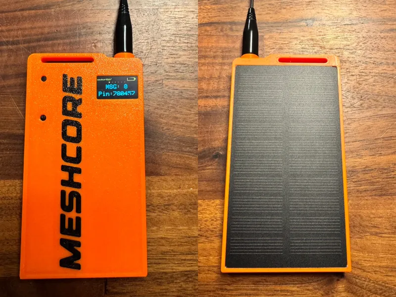 Slim Faketec Solar Case - Meshcore / Meshtastic 