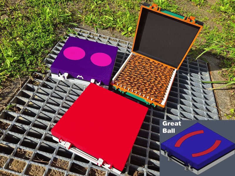 Poke Ball MakerChip Carrying Case (All 28 kinds!)