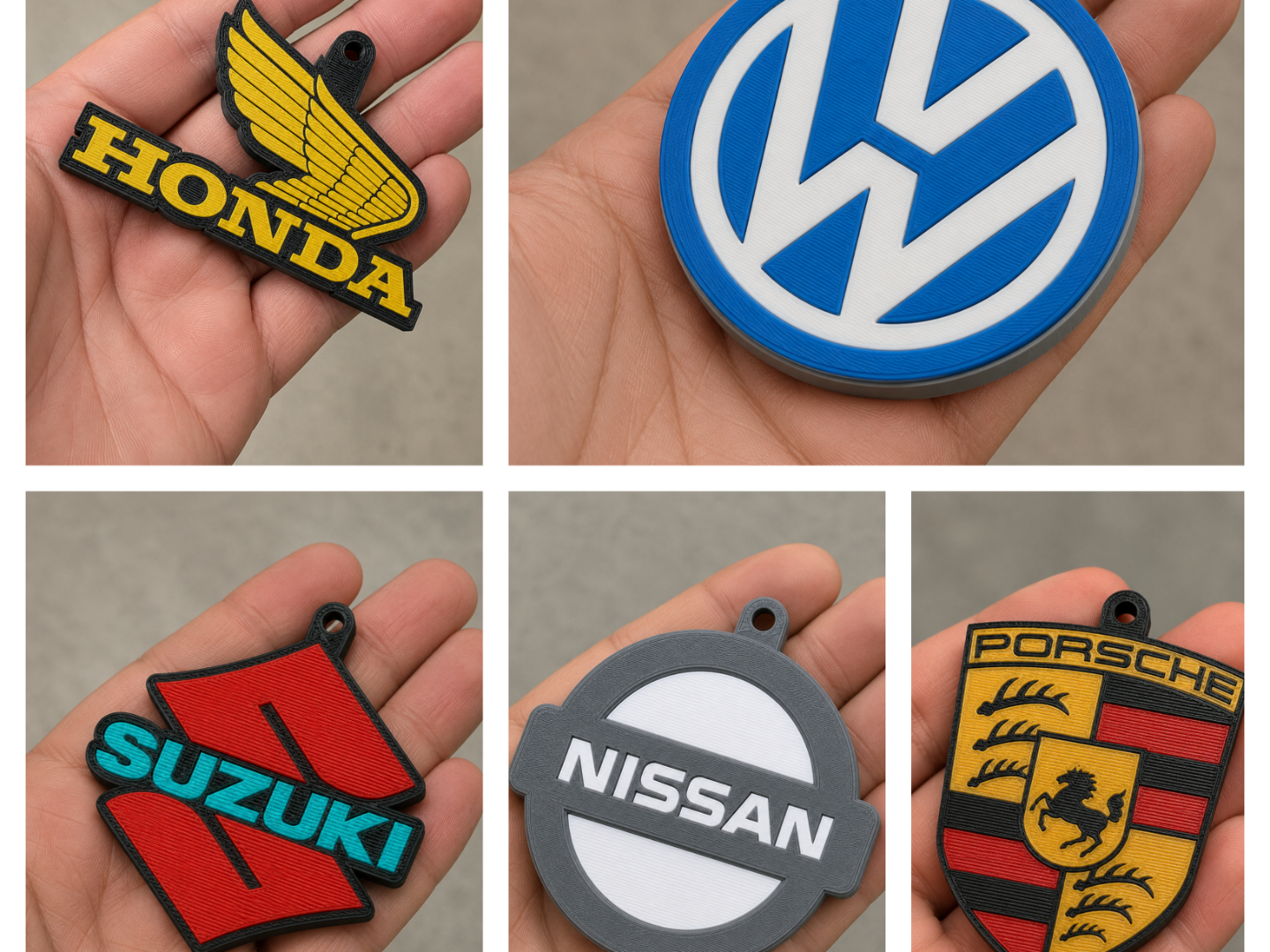 Llavero Abre latas Honda Suzuki VW Nissan Porsche