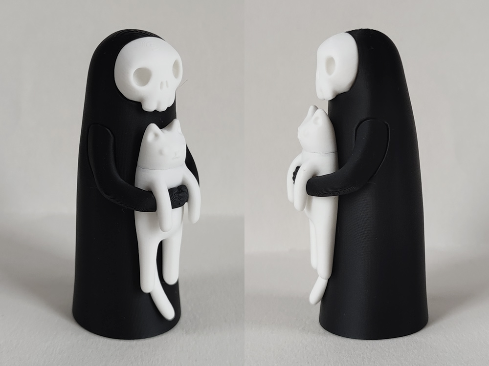 Miniatura 2 do modelo 3D 死神撸猫（已分件）