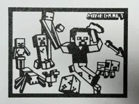 Silhouette Minecraft, déco murale — photo 3