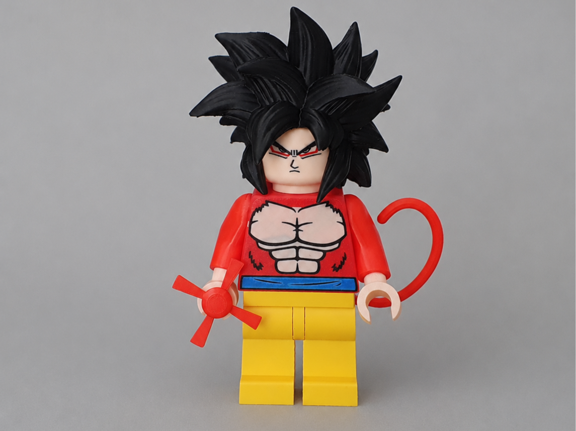 Brick man Son Goku SSJ4 Dragon Ball GT 20cm