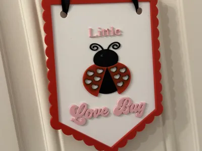 Little Love Bug Valentines Day Sign