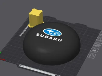 Subaru steel wheels center cap