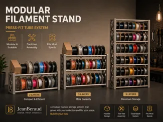 Modular Filament Stand – Press-Fit  tube system