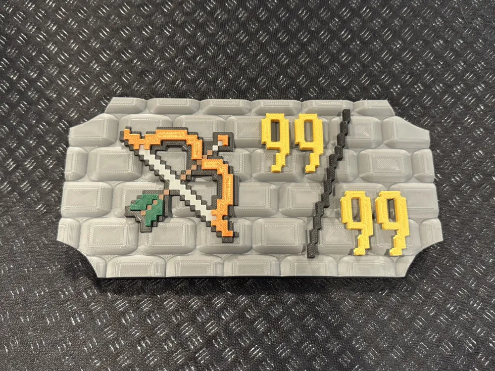 Range Runescape Icon OldSchool RuneScape 99 Ranged Plaque V3 by Linski3DMakerWorld: Download ...