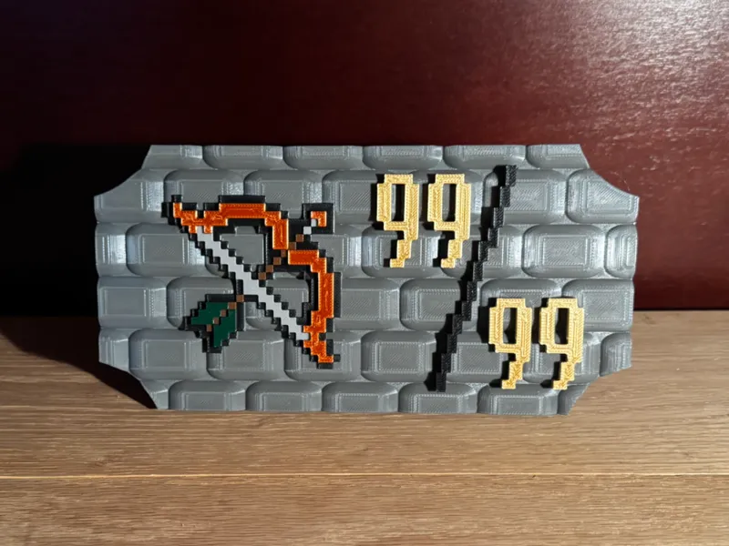 OldSchool RuneScape 99 Ranged Plaque V3