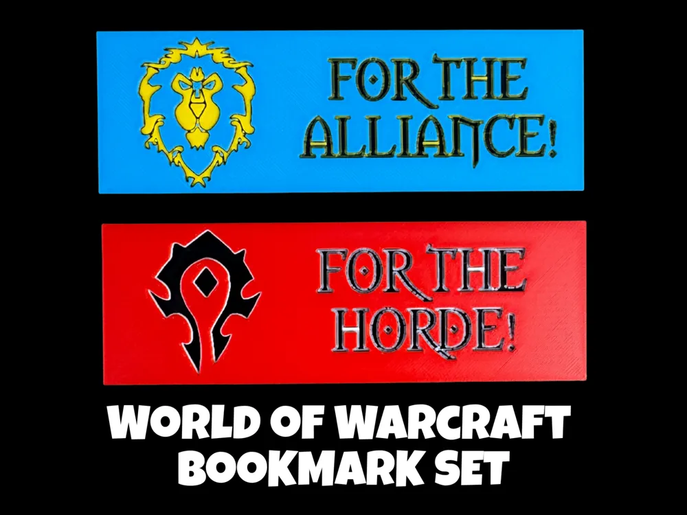 World of Warcraft Bookmark Set - Horde & Alliance
