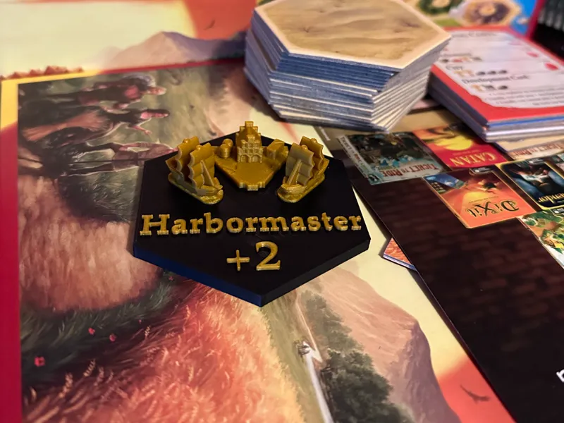 Catan Harbormaster Hex Square / Trophy / Points