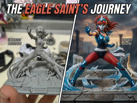 Modelo para impresión 3D: MARIN, SAINT SEIYA — referencia de MakerWorld