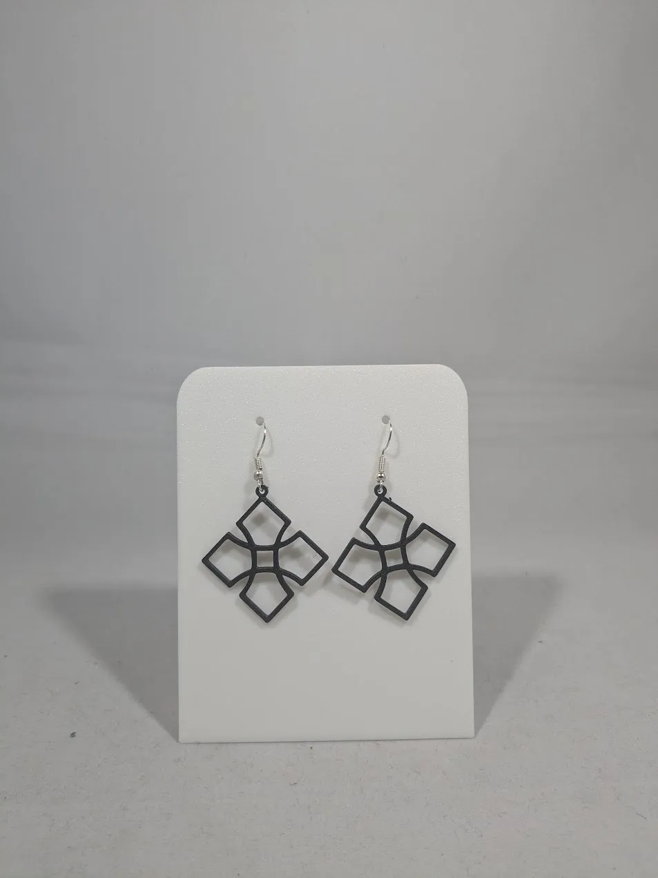 Abstract earrings - cross view 4