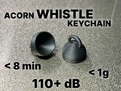 8-Min Acorn Whistle | < 1g Filament | 120dB