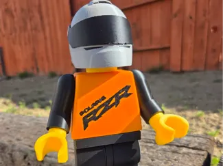 Polaris RZR Brick Man with helmet 500% 
