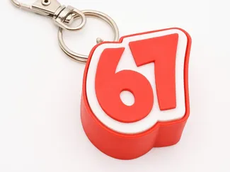 six seven 67 clicker fidget keychain