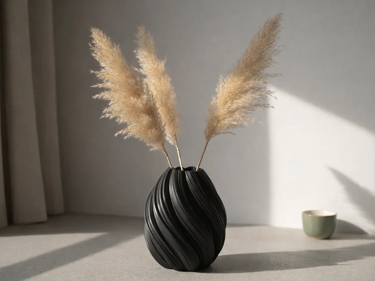 Moderno vaso em espiral, design minimalista - Modelo gratuito para ...