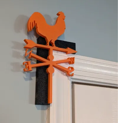 Rooster Door Corner Decoration