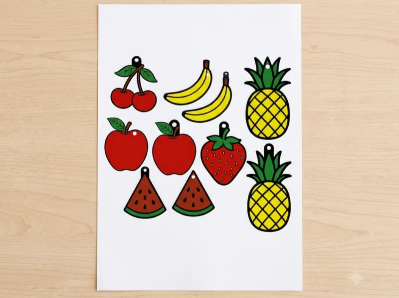 Cute Fruit Keychains Collection