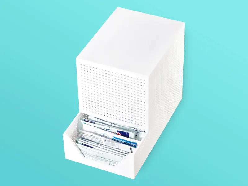 Dispenser for storing nasal rinsing salt packs