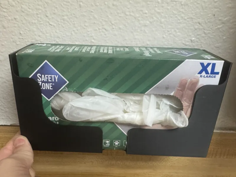 Wall Mounted Tissue / Glove Box Holder. Half Box's