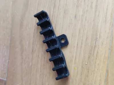 Ethernet cable management with hole