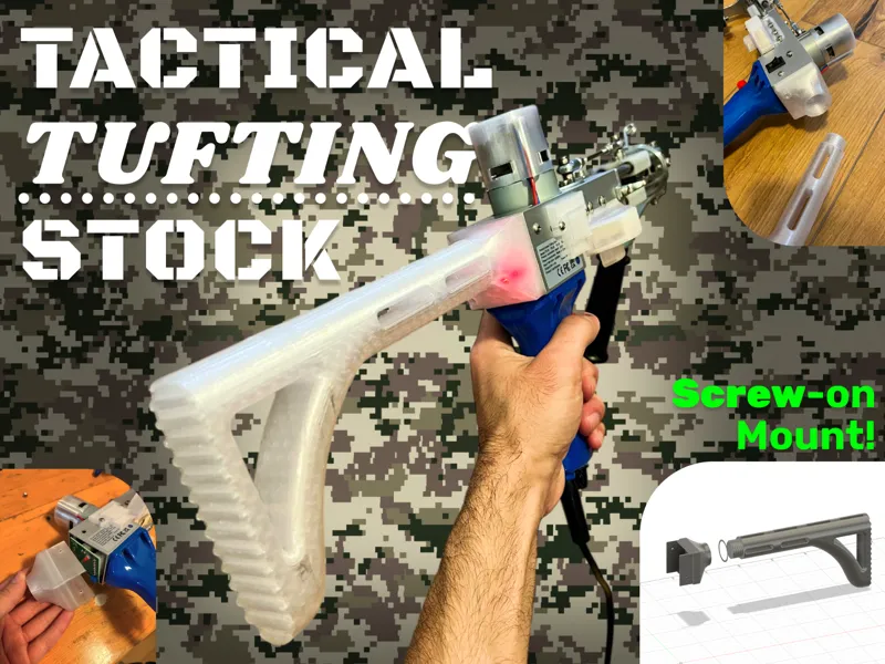 Tactical Stock Mod for Tufting Guns