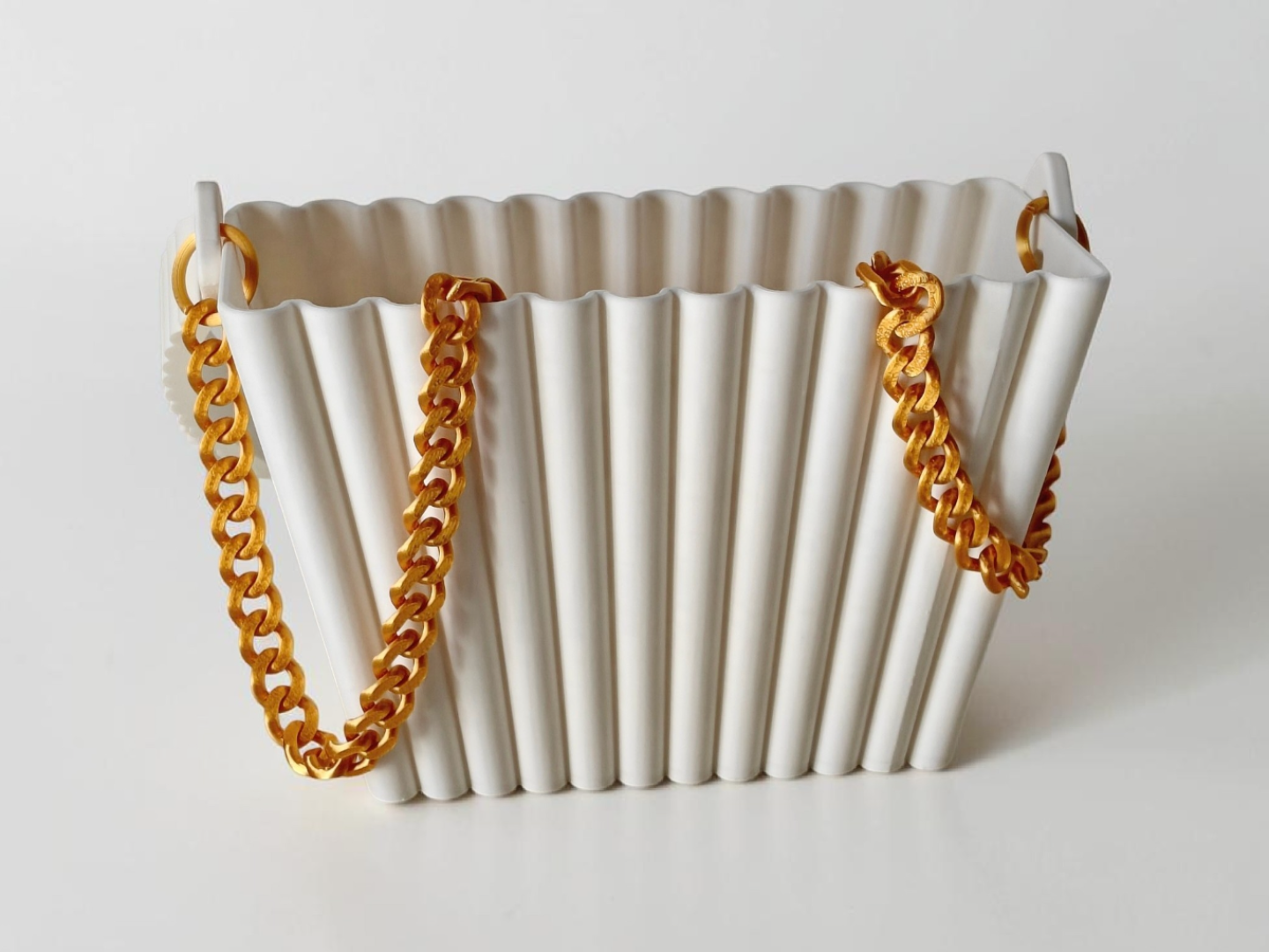 Plissé Clutch Bag
