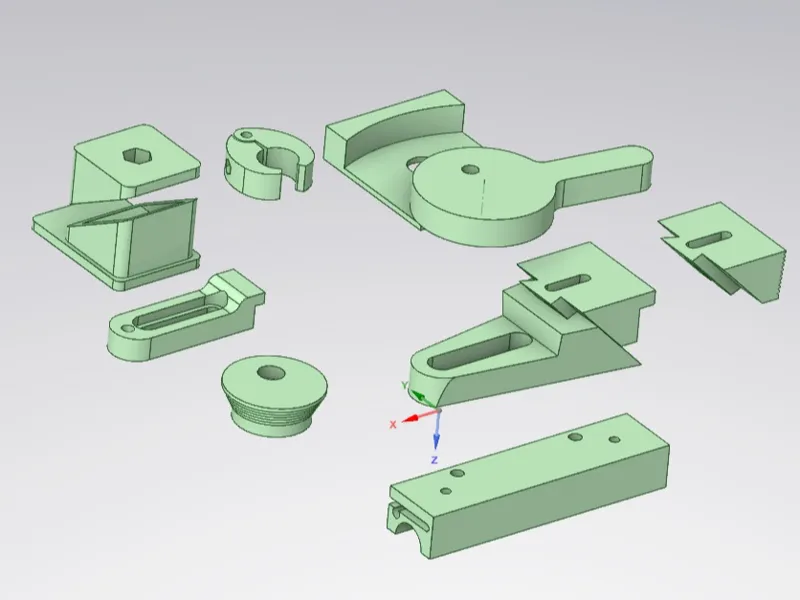 parti e morsetti per router di superficie e CNC