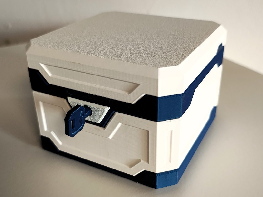 Modern Storage Box with Functional Latch / Lock