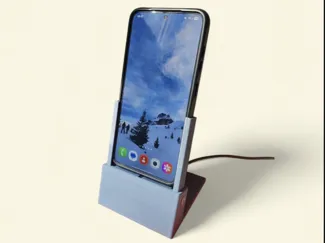 Socle de charge Samsung S25 coque 75mm l/10,6mm ep