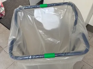 Garbage Trolley bag clamp