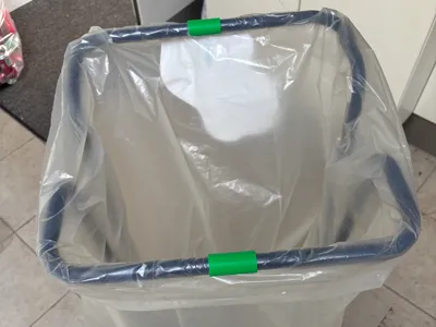 Garbage Trolley bag clamp