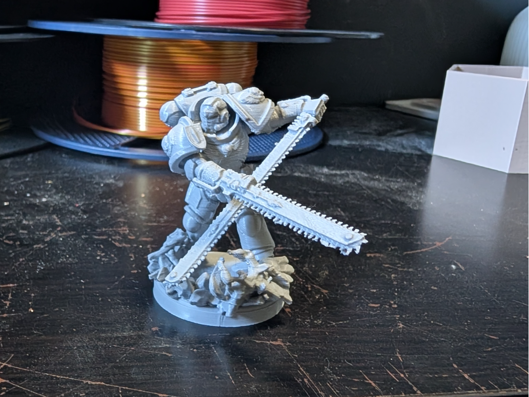 Dual Chainsaw Sword Space Soldier 3D model