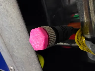 1/4" 12,7mm dust cover 3pin car light connector