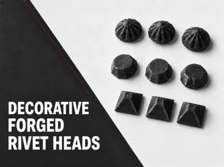 Decorative Forged Rivet Heads