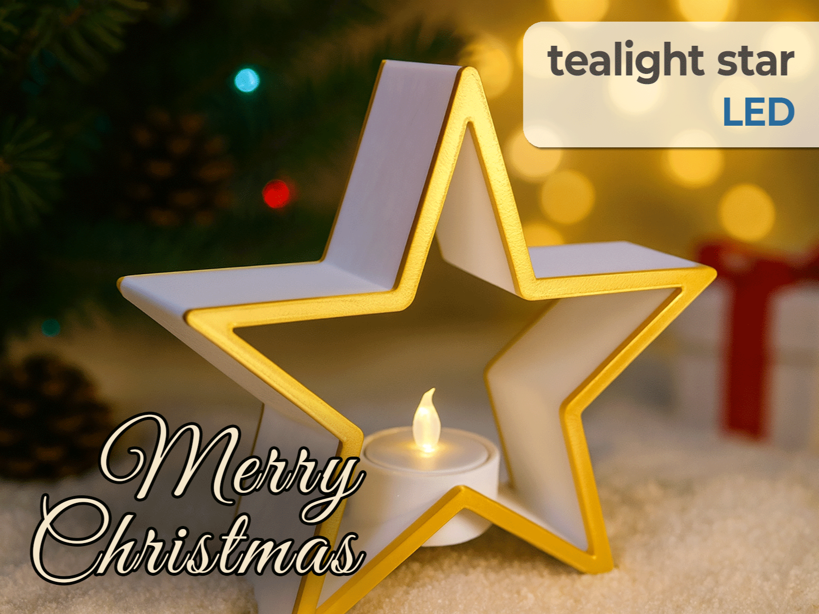 LED Tealight Star - Kerzenhalter