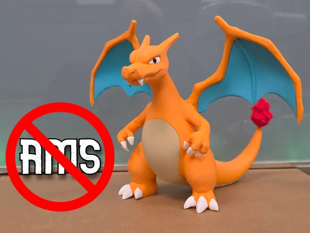 Charizard Pokemon / NO AMS - Free 3D Print Model - MakerWorld
