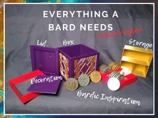 DnD Bardic Inspiration Box + Token deutsch/english