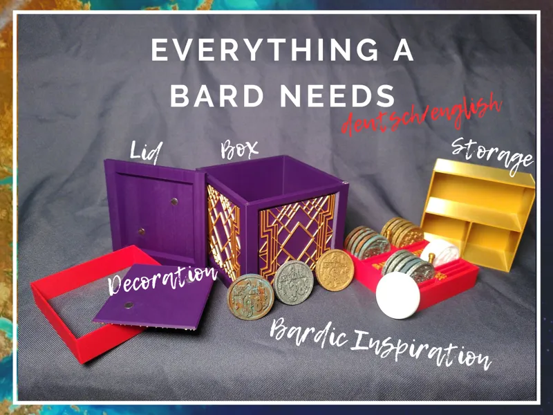 DnD Bardic Inspiration Box + Token deutsch/english