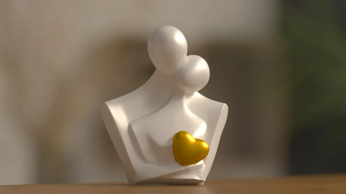 ♡♡♡ COUPLE IN LOVE VALENTINES DAY Home decor view 3